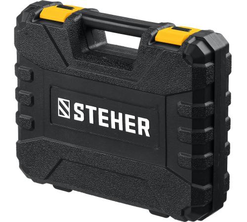 STEHER V1, 20 В, 40 Н·м, 1 АКБ (2 А·ч), дрель-шуруповерт, кейс (CD-200-1)