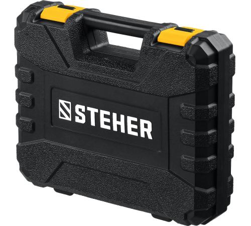 STEHER 12 В, 30 Н·м, 2 АКБ (2 А·ч), дрель-шуруповерт, кейс (CD-120-2)