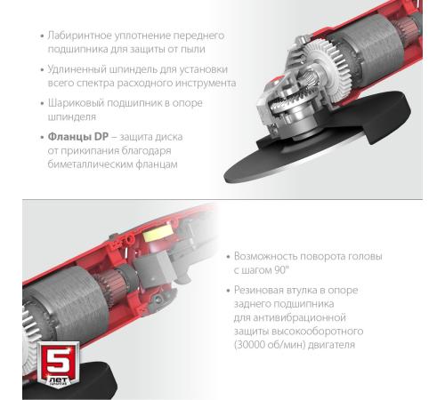 ЗУБР 2000 Вт, d180 мм, УШМ (УШМ-180-2005 П)