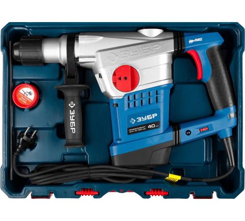 ЗУБР 40 мм, 1250 Вт, АВТ, перфоратор SDS-Max, Профессионал (ЗПМ-40-1250 ЭВК)