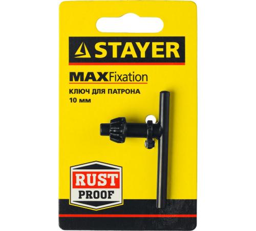 STAYER 10 мм, ключ для патрона дрели (29057-10)