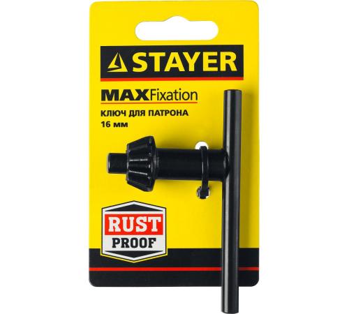 STAYER 16 мм, ключ для патрона дрели (29057-16)