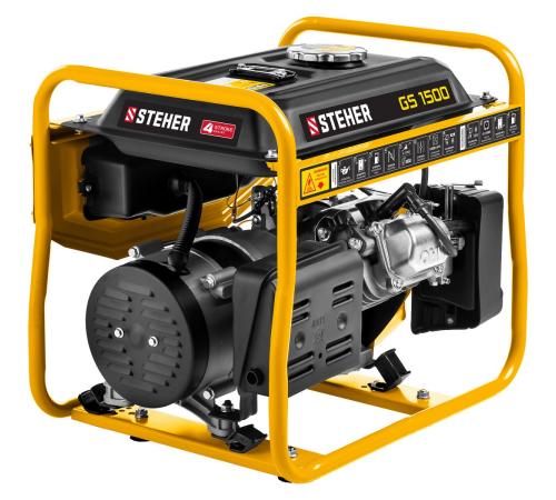 STEHER 1200 Вт, бензиновый генератор (GS-1500)