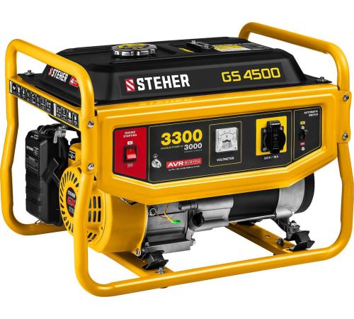 STEHER 3300 Вт, бензиновый генератор (GS-4500)