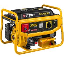 STEHER 3300 Вт, бензиновый генератор с электростартером (GS-4500E)