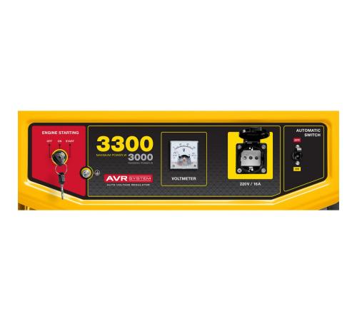 STEHER 3300 Вт, бензиновый генератор с электростартером (GS-4500E)