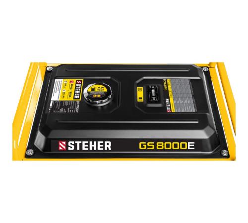 STEHER 7000 Вт, бензиновый генератор с электростартером (GS-8000E)