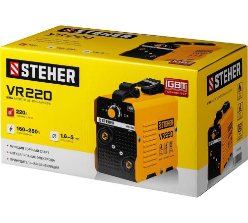 STEHER ММА, 220 А, сварочный аппарат инверторный, макс. электрод Ø 5.0 мм (VR-220)