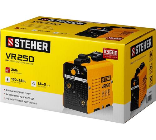 STEHER ММА, 250 А, сварочный аппарат инверторный, макс. электрод Ø 5.0 мм (VR-250)