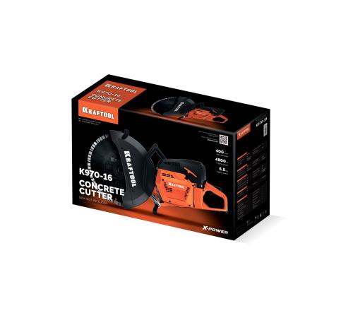KRAFTOOL 4800 Вт, 400 мм, без диска, бензорез по бетону (бетонорез) (K970-16)
