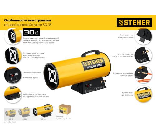 STEHER 30 кВт, газовая тепловая пушка (SG-35)