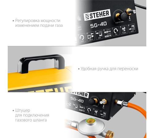 STEHER 33 кВт, газовая тепловая пушка (SG-40)