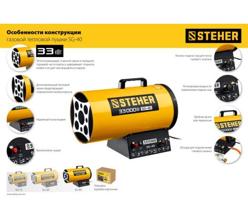 STEHER 33 кВт, газовая тепловая пушка (SG-40)