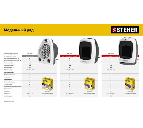 STEHER 2 кВт, тепловентилятор (SVE-2000)