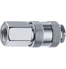 ЗУБР 1/4″F - рапид муфта, переходник, Профессионал (64910-1/4)