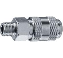 ЗУБР 1/4″M - рапид муфта, переходник, Профессионал (64911-1/4)