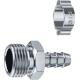 ЗУБР штуцер ″елочка″, 10 мм - 1/2″M, переходник с обжимным хомутом, Профессионал (64924-1/2-10)