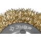 ЗУБР 50 мм, витая стальная латунированная проволока 0.3 мм, щетка дисковая для дрели, Профессионал (3520-050)