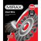 MIRAX 200 мм, жгутированная стальная проволока 0.5 мм, щетка дисковая для УШМ (35140-200)