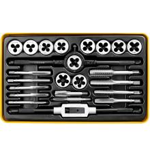 STAYER MaXCut, 24 предмета, легированная сталь, набор метчиков и плашек (28020-H24)