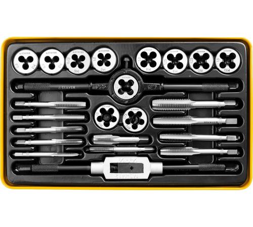 STAYER MaXCut, 24 предмета, легированная сталь, набор метчиков и плашек (28020-H24)