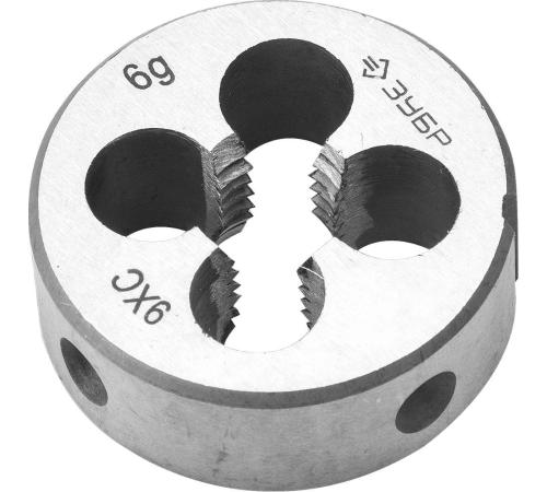 ЗУБР М5 x 0.8 мм, сталь 9ХС, плашка круглая ручная (4-28022-05-0.8)