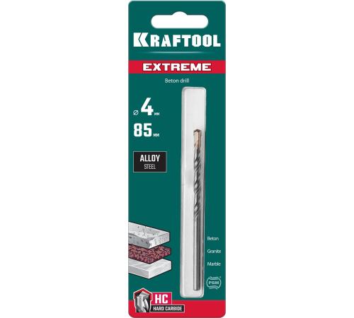 KRAFTOOL Extreme, 4 х 85 мм, цилиндр. хвостовик, сверло по бетону (29166-085-04)
