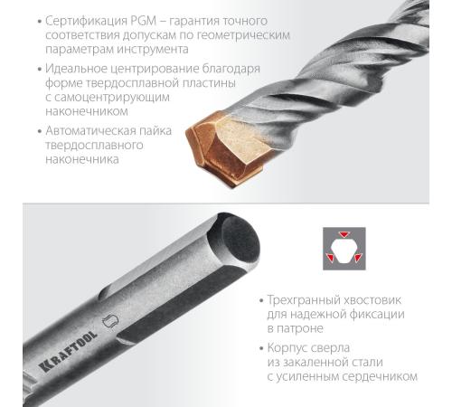 KRAFTOOL Extreme, 5 х 85 мм, цилиндр. хвостовик, сверло по бетону (29166-085-05)