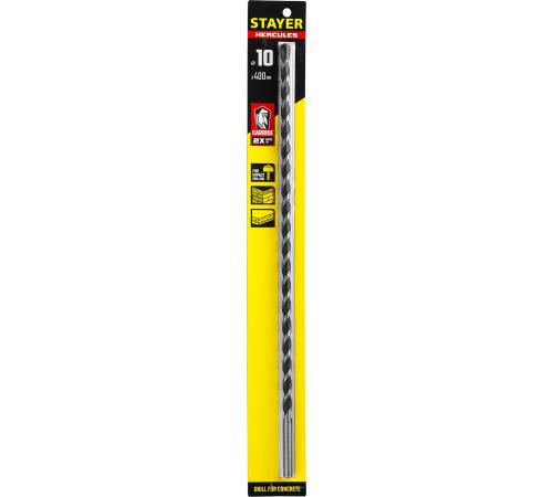 STAYER Hercules, 10 x 400 мм, cверло по бетону, Professional (2915-400-10)