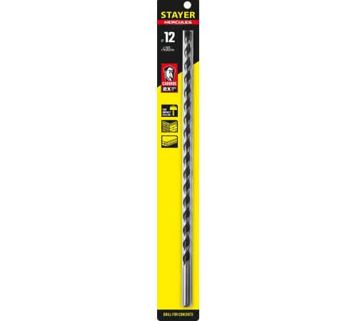 STAYER Hercules, 12 x 400 мм, cверло по бетону, Professional (2915-400-12)