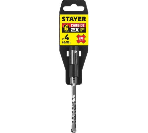 STAYER 4 x 110 мм, SDS-plus бур, Professional (2930-110-04)