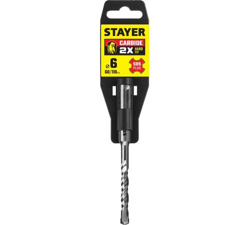 STAYER 6 x 110 мм, SDS-plus бур, Professional (2930-110-06)