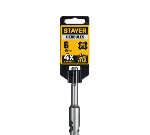 STAYER HERCULES-4Х 6x110 мм, SDS-plus бур (29290-110-06)