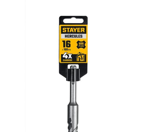 STAYER HERCULES-4Х 16x160 мм, SDS-plus бур (29290-160-16)
