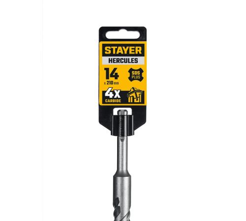 STAYER HERCULES-4Х 14x210 мм, SDS-plus бур (29290-210-14)