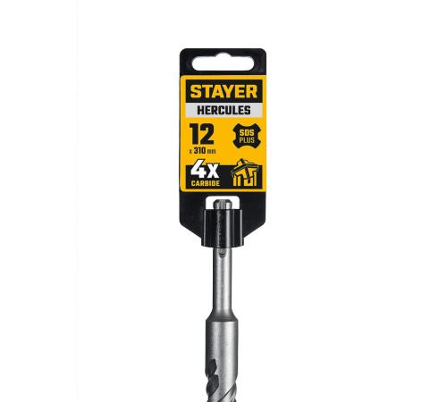 STAYER HERCULES-4Х 12x310 мм, SDS-plus бур (29290-310-12)