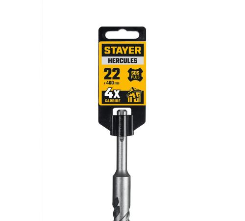 STAYER HERCULES-4Х 22x460 мм, SDS-plus бур (29290-460-22)