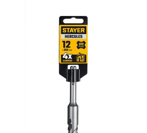 STAYER HERCULES-4Х 12x800 мм, SDS-plus бур (29290-800-12)