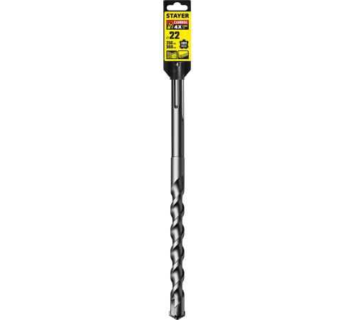 STAYER Hercules-4Х, 22 x 250/360 мм, SDS-max бур, Professional (29370-250-22)