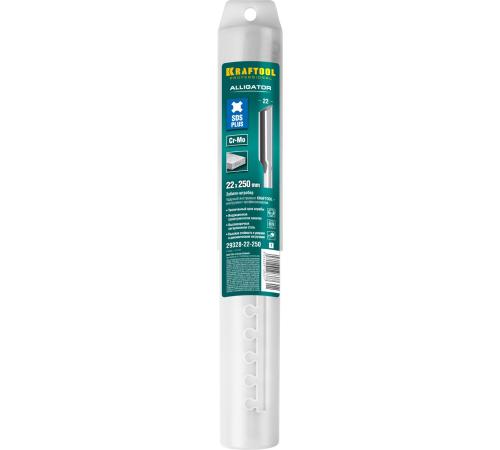 KRAFTOOL ALLIGATOR, 22 х 250 мм, SDS-plus, полукруглое зубило-штробер (29328-22-250)