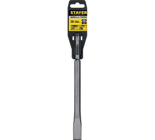 STAYER Gorilla Force, 20 х 250 мм, SDS-Plus, плоское зубило, Professional (29352-20-250)