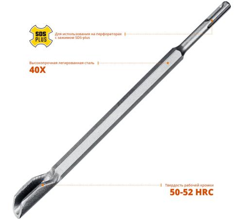 STAYER Gorilla Force, 22 х 250 мм, SDS-Plus, зубило-штробер, Professional (29357-22-250)