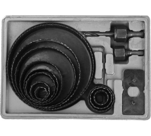 STAYER Maxcut, 12 шт, 19-127 мм, набор кольцевых коронок по дереву (29600-H15)