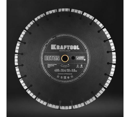 KRAFTOOL BETON 400 мм (25.4/20 мм, 12х3.6 мм), алмазный диск (36686-400)
