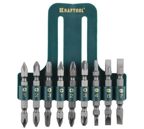 KRAFTOOL KraftMax, 9 шт, набор двусторонних бит (26060-H10)