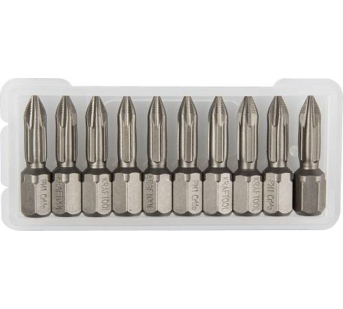 KRAFTOOL X-Drive PH1, 25 мм, 10 шт, торсионные биты (26121-1-25-10)