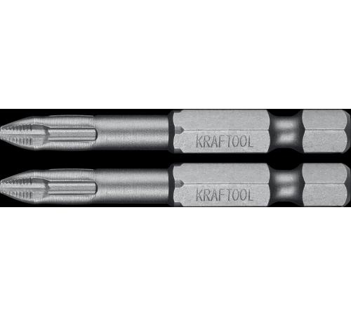 KRAFTOOL X-Drive PH2, 50 мм, 2 шт, торсионные биты (26121-2-50-2)