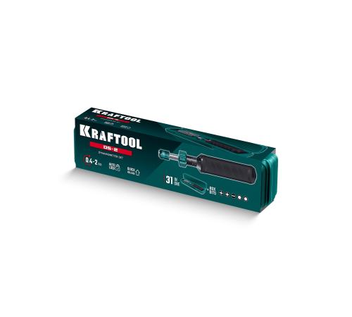 KRAFTOOL DS-2 0.4-2 Нм, динамометрическая отвертка (64034)