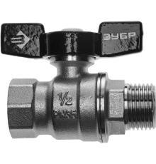 ЗУБР d 1/2″, ручка ″бабочка″, шаровой кран (4-51324-C-1/2)