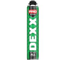 DEXX PRO, 750 мл, пистолетная, всесезонная, выход до 30 л, монтажная пена (41126)